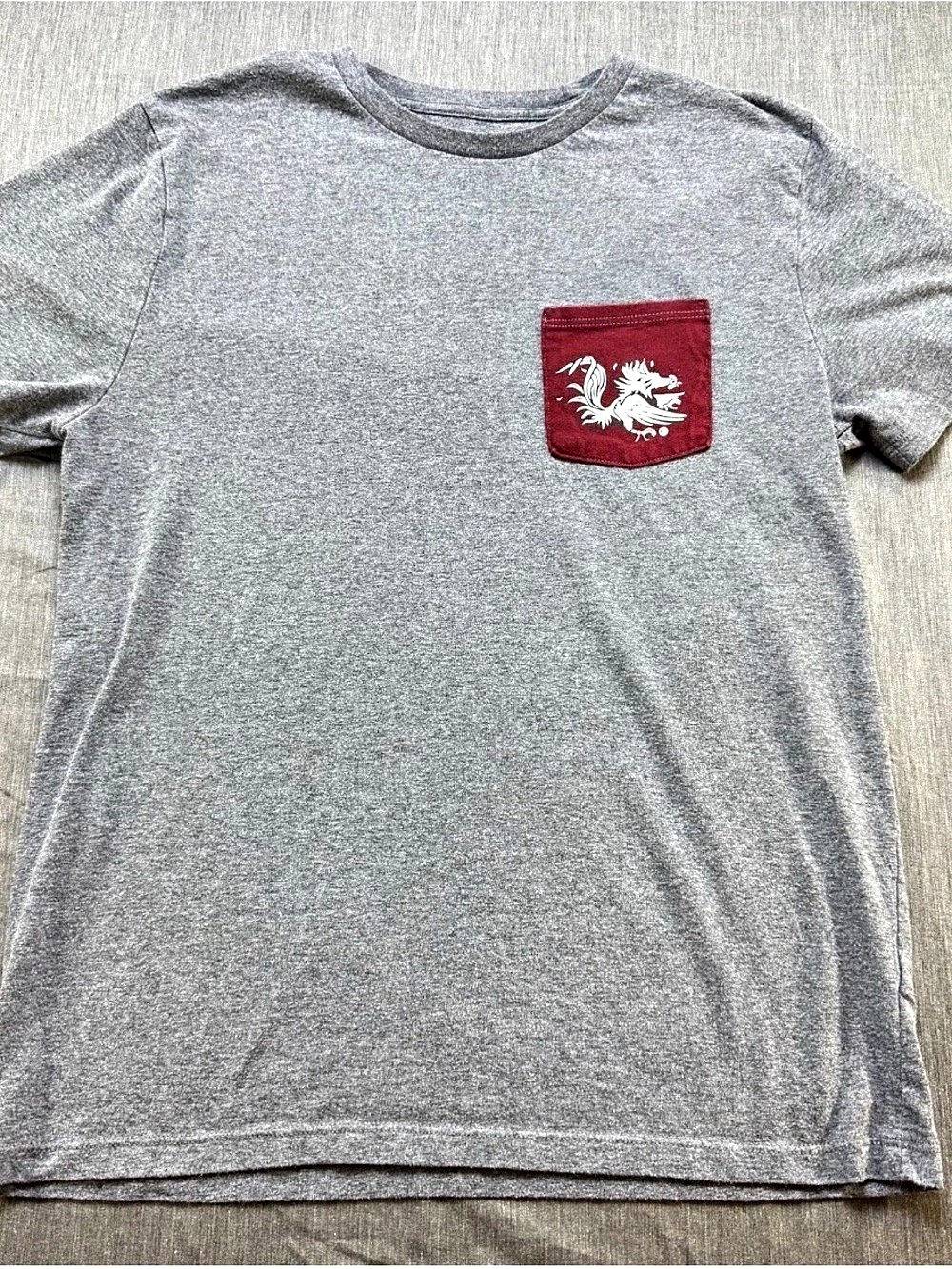 South Carolina Gamecocks Tailgate American Eagle Men's Small Grey Pocket T-Shirt